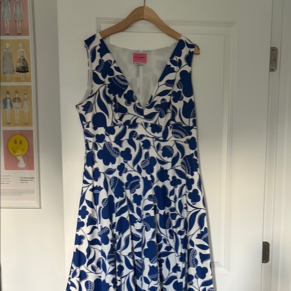 kate spade Dresses & Skirts - Kate Spade Blue and White Floral Midi Dress